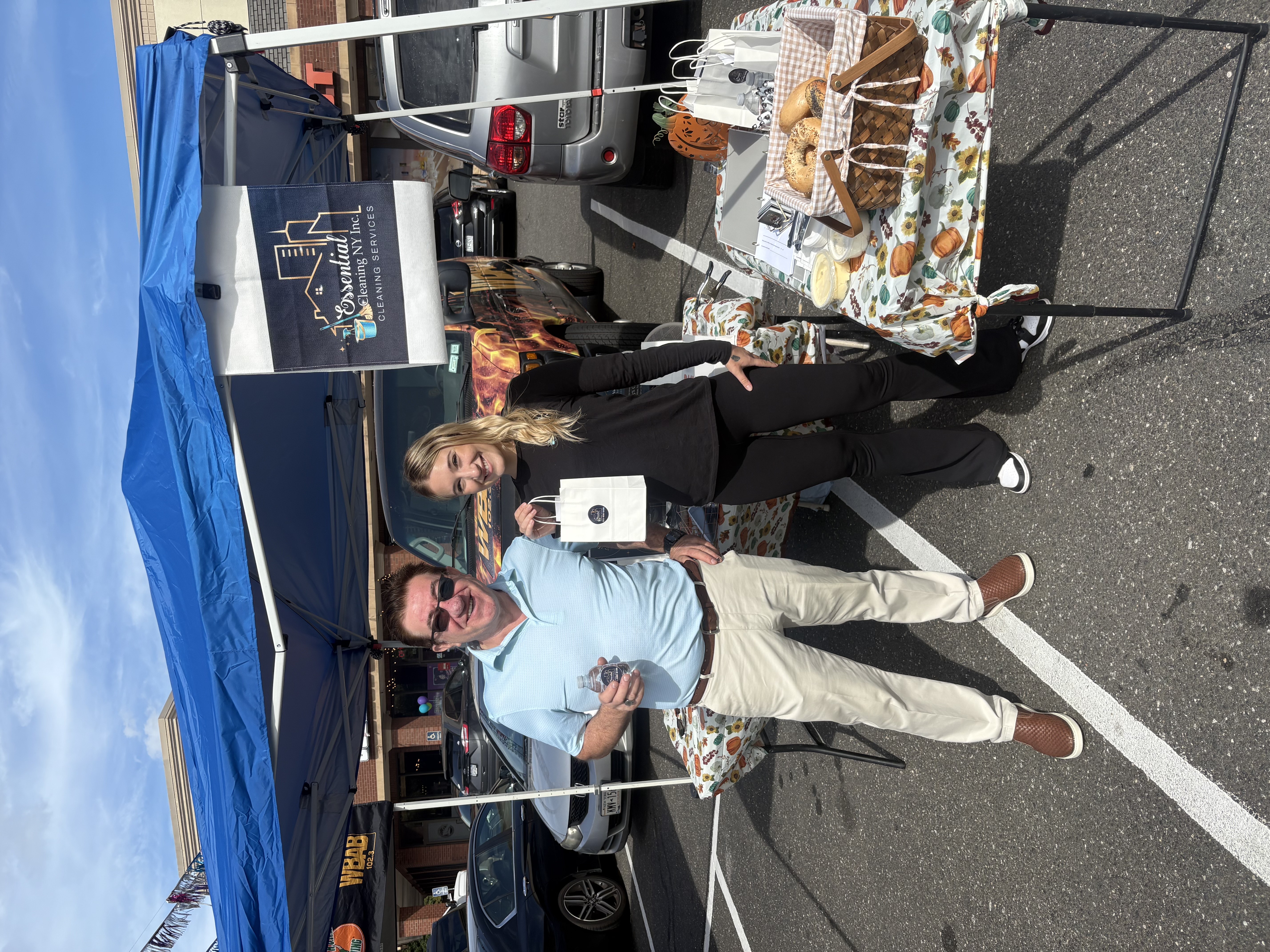 Giving away branded cleaning tips and goodies